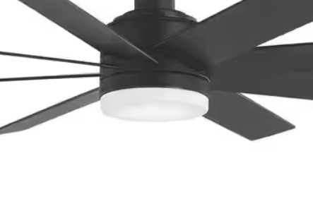 LIGHT SHADE ONLY FOR Celene 62 in. Indoor/Outdoor Matte Black Ceiling Fan