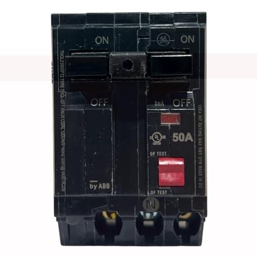 50 Amp 240-Volts Double Pole Ground Fault Breaker with Self-Test