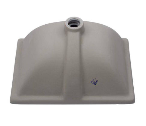 20 in. Rectangular Undermount Porcelain Ceramic Vanity Vessel Sink in White