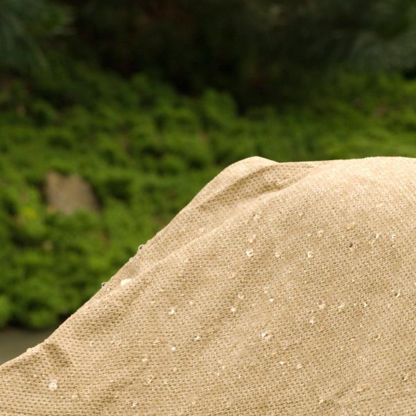 Budge P2A01SF1 All Seasons Double Patio Chaise Cover Lightweight, UV-Resistant, Tan