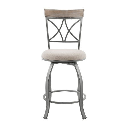 Thornridge Counter Height Swivel Bar Stool, One Size, Gray