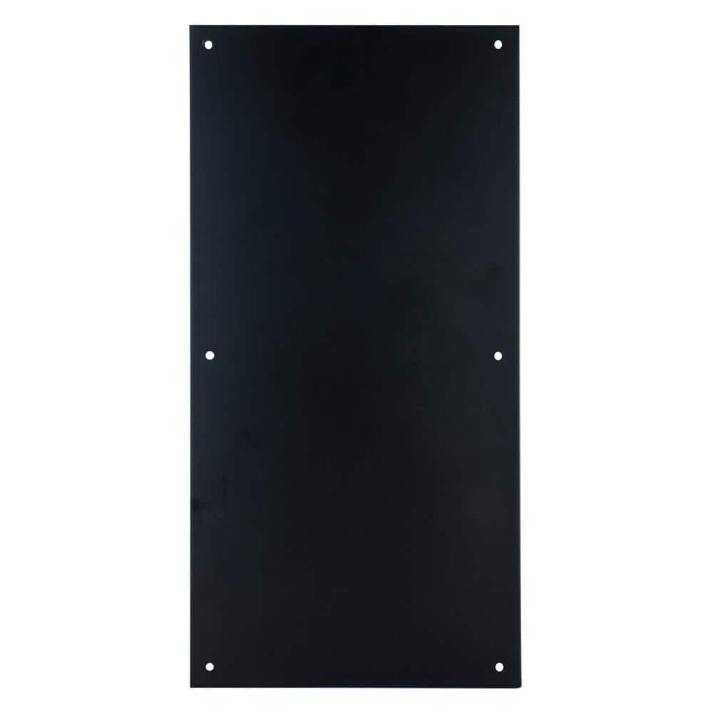 8 in. X 16 in. Push Plate, Matte Black