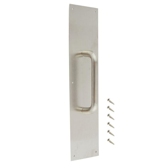 4 in. X 16 in. Stainless Steel Pull Plate