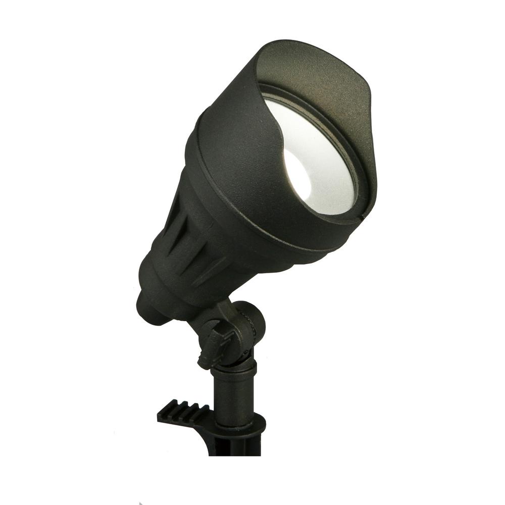 1000 Lumen Millennium Black Adjustable Light Color Integrated LED Outdoor Landscape Flood Light