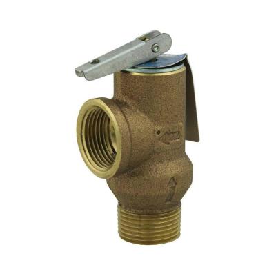 3/4 in Lead Free Copper Poppet Type Pressure Relief Valve, Test Lever, 150 PSI