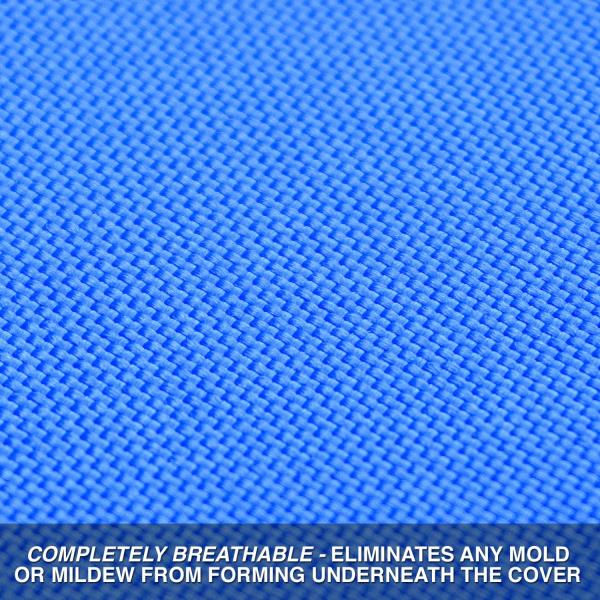 Budge 600 Denier Pontoon Cover Blue 17' - 20' Long (Beam Width Up to 110") Waterproof, UV Resistant