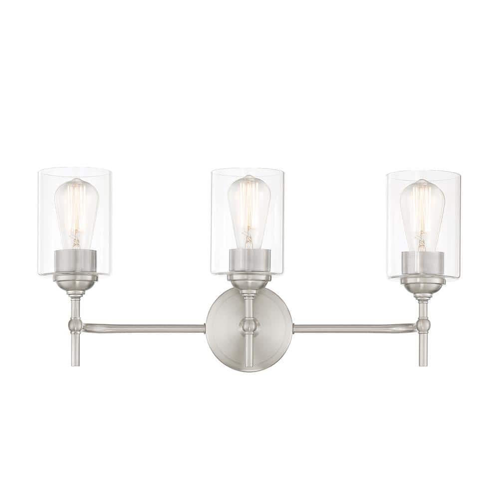 Ayelen 3-Light Vanity Fixture Brushed Nickel