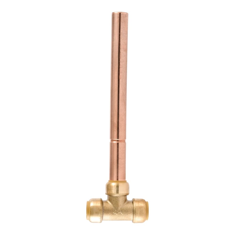 SharkBite 3/4 in Push-to-Connect Brass Water Hammer Arrestor Tee 22632LF