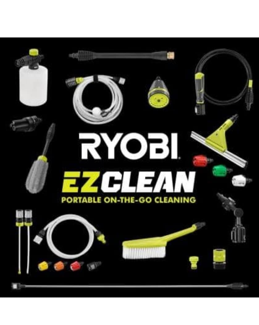 (ACCESSORIES ONLY) RYOBI EZClean 600 PSI Cold Water Pressure Cleaner