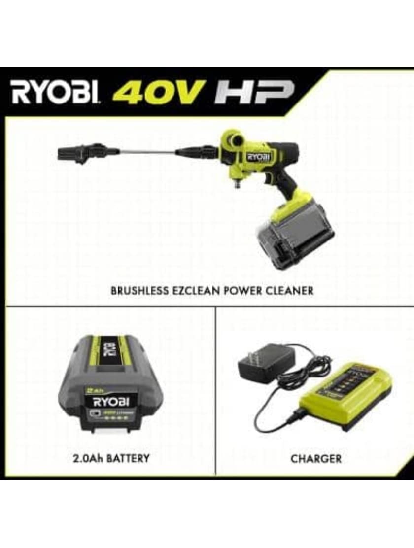 (ACCESSORIES ONLY) RYOBI EZClean 600 PSI Cold Water Pressure Cleaner