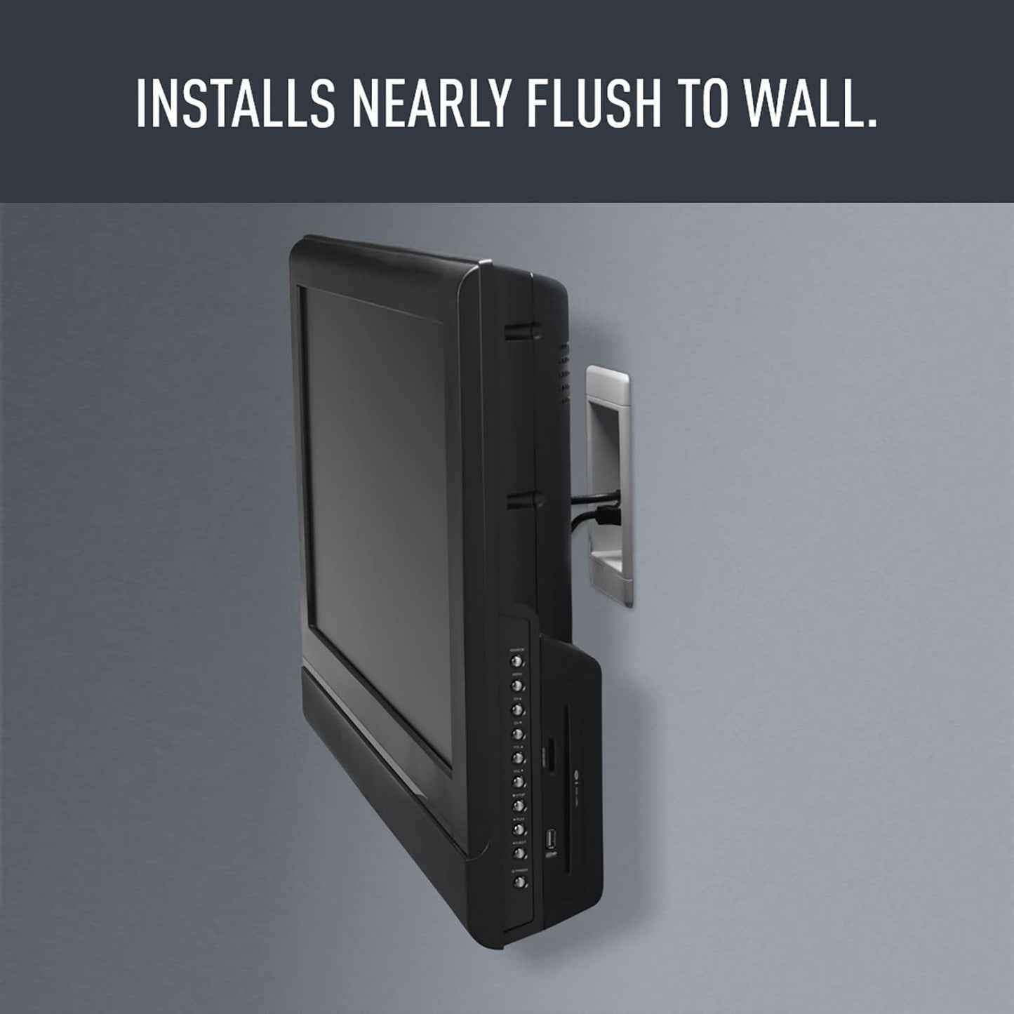 Legrand Pass & Seymour TV1WTVSSWCC2 1 Gang Recessed TV Box with Surge Protective and Low Voltage Kit, White (1 Count)