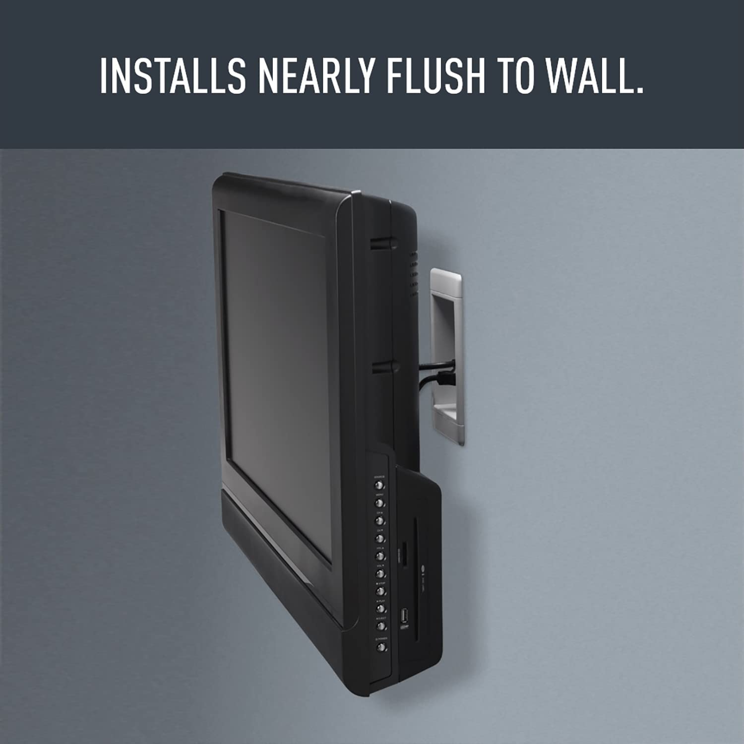 Legrand Pass & Seymour TV1WTVSSWCC2 1 Gang Recessed TV Box with Surge Protective and Low Voltage Kit, White (1 Count)