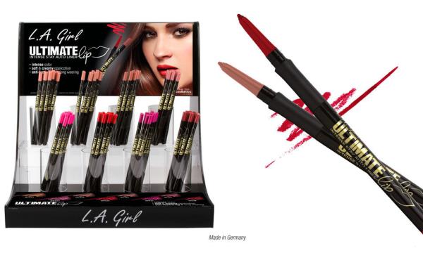 L.a. Girl Ultimate Lip Intense Wear Auto Lip Liner, Enduring Mauve - 0.01 Oz