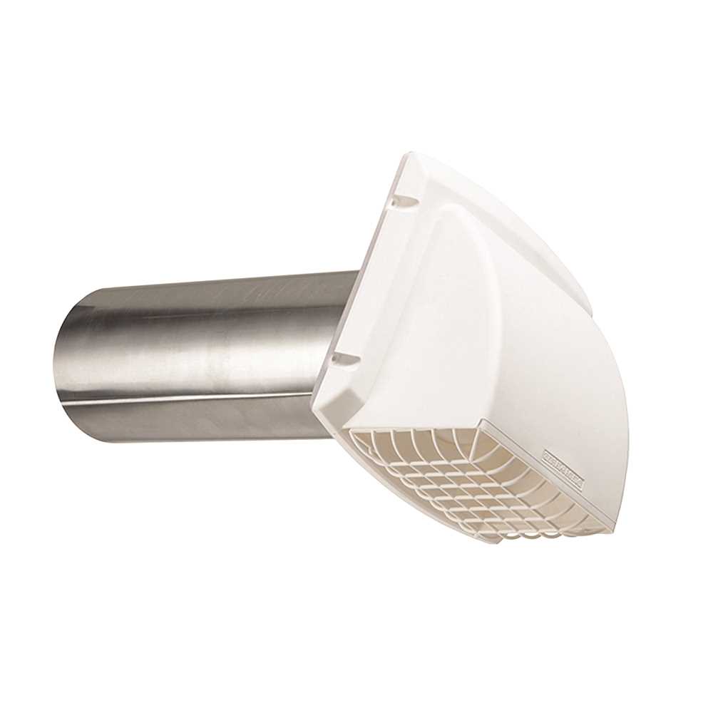 Wide Mouth Dryer Vent Hood in White