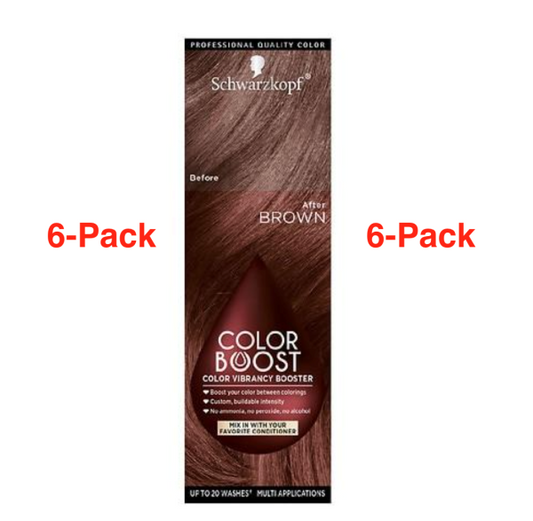 Schwarzkopf 6pk Color Boost Color Vibrancy Booster Brown 1 Fl Oz