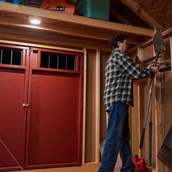 Beams MB990 300 Lumen LED UltraBright Wireless Battery Powered Motion Sensing Indoor/Outdoor Ceiling Light, 1-Pack, White