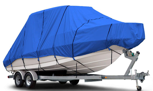 Budge Hard Top T-Top Boat Cover, Fits Boats 18-20ft with Beam up to 106", 600 Denier UV & Water Resistant Polyester, Gray