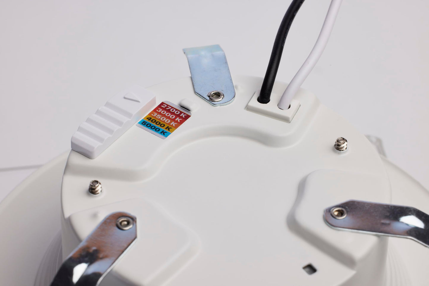 Satco LED Retrofit Downlight with Stepped Baffle, CCT Selectable 2700K/3000K/3500K/4000K/5000K, 4 Inch Round, White