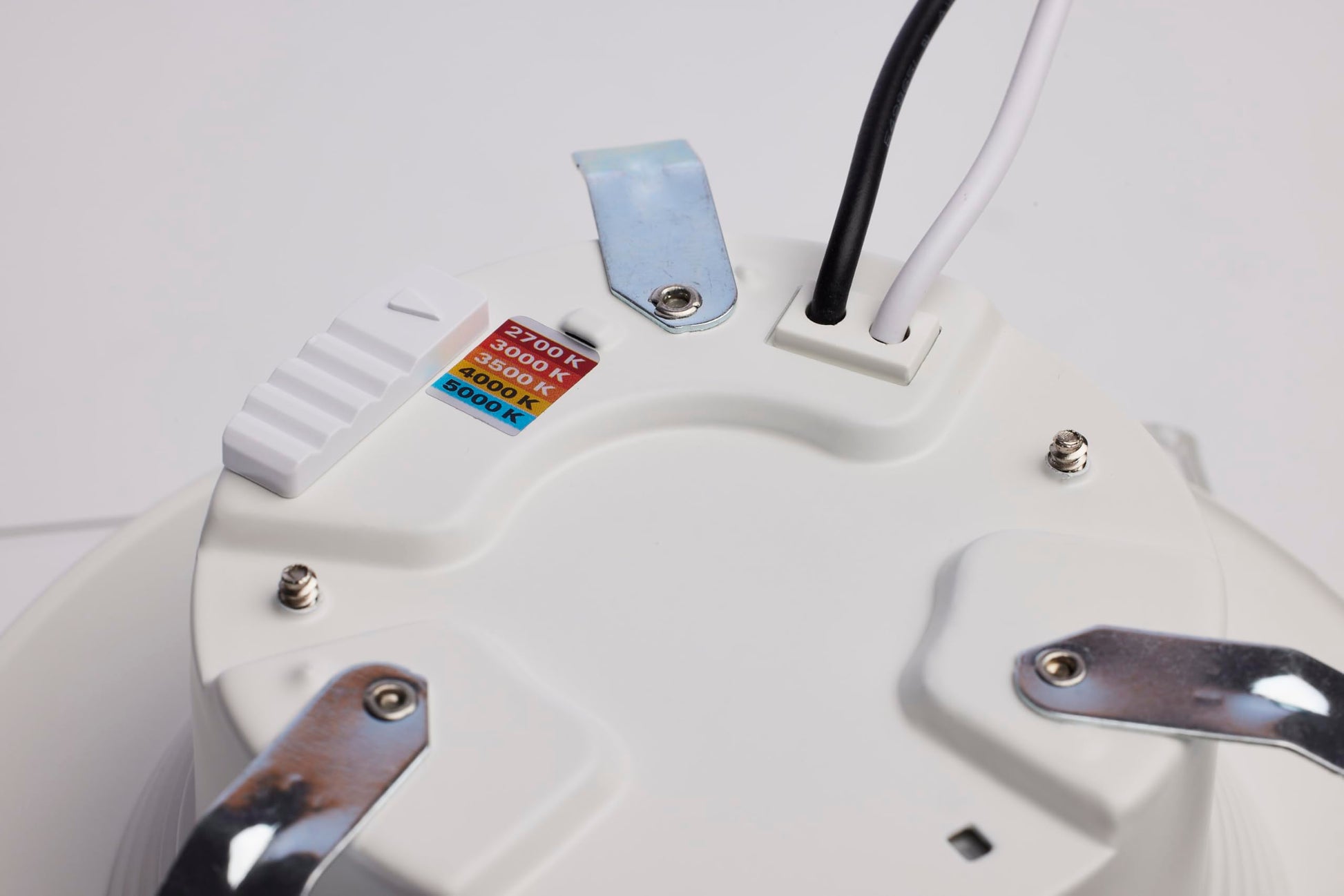 Satco LED Retrofit Downlight with Stepped Baffle, CCT Selectable 2700K/3000K/3500K/4000K/5000K, 4 Inch Round, White