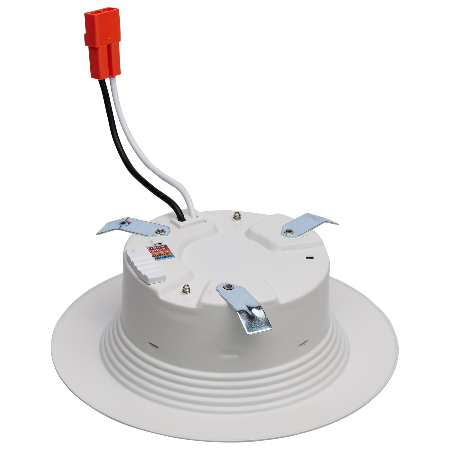 Satco LED Retrofit Downlight with Stepped Baffle, CCT Selectable 2700K/3000K/3500K/4000K/5000K, 4 Inch Round, White