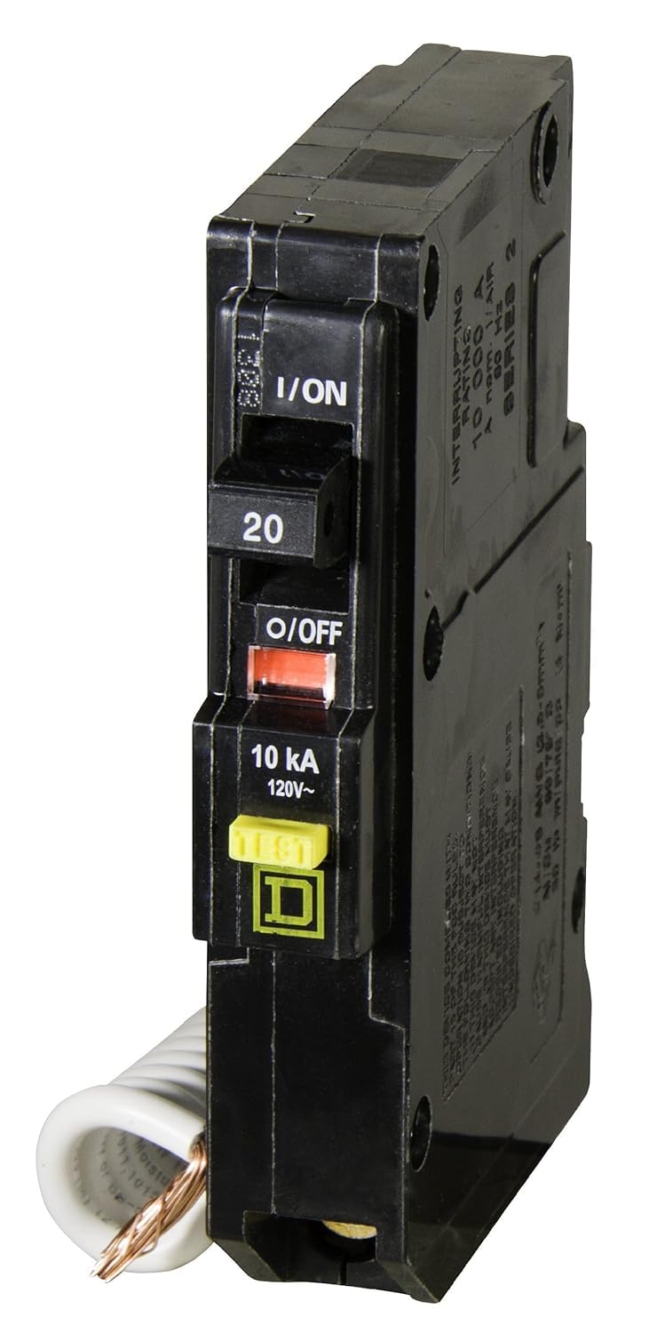 Square D by Schneider Electric Square D - QO120GFICP QO Qwik-Gard 20 Amp Single-Pole GFCI Circuit Breaker