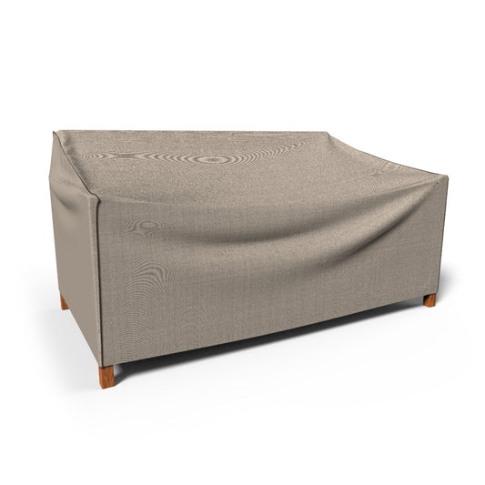 Budge P3A03PM1 English Garden Patio Loveseat Cover Heavy Duty and Waterproof, Small, Tan Tweed