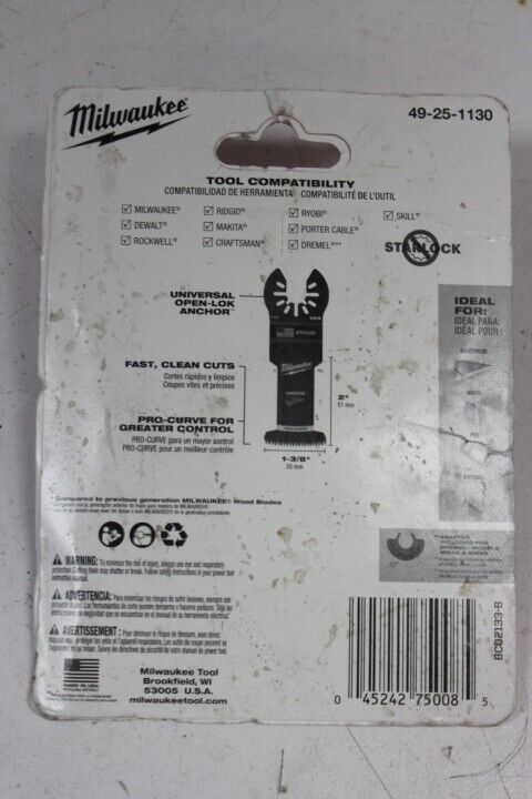 1-3/8 in. High Carbon Steel Universal Fit Japanese Teeth Hardwood Cutting Multi-Tool Oscillating Blade (10-Pack)