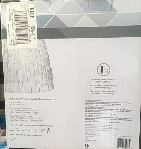 10" 1 Light Mini Pendant Brushed Nickel