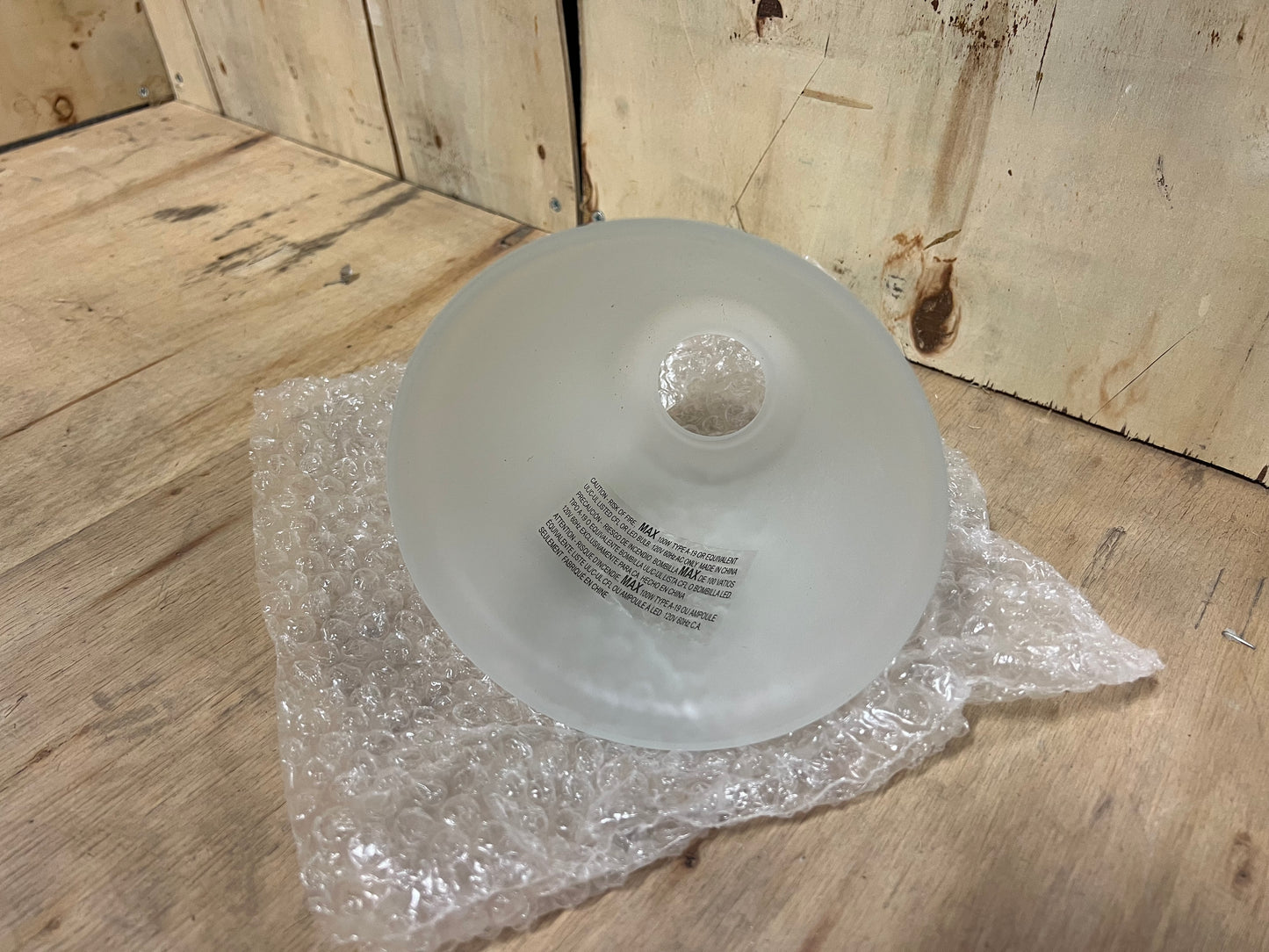 REPLACEMENT FROSTED GLASS FOR Hampton Bay Tavish Vanity Light