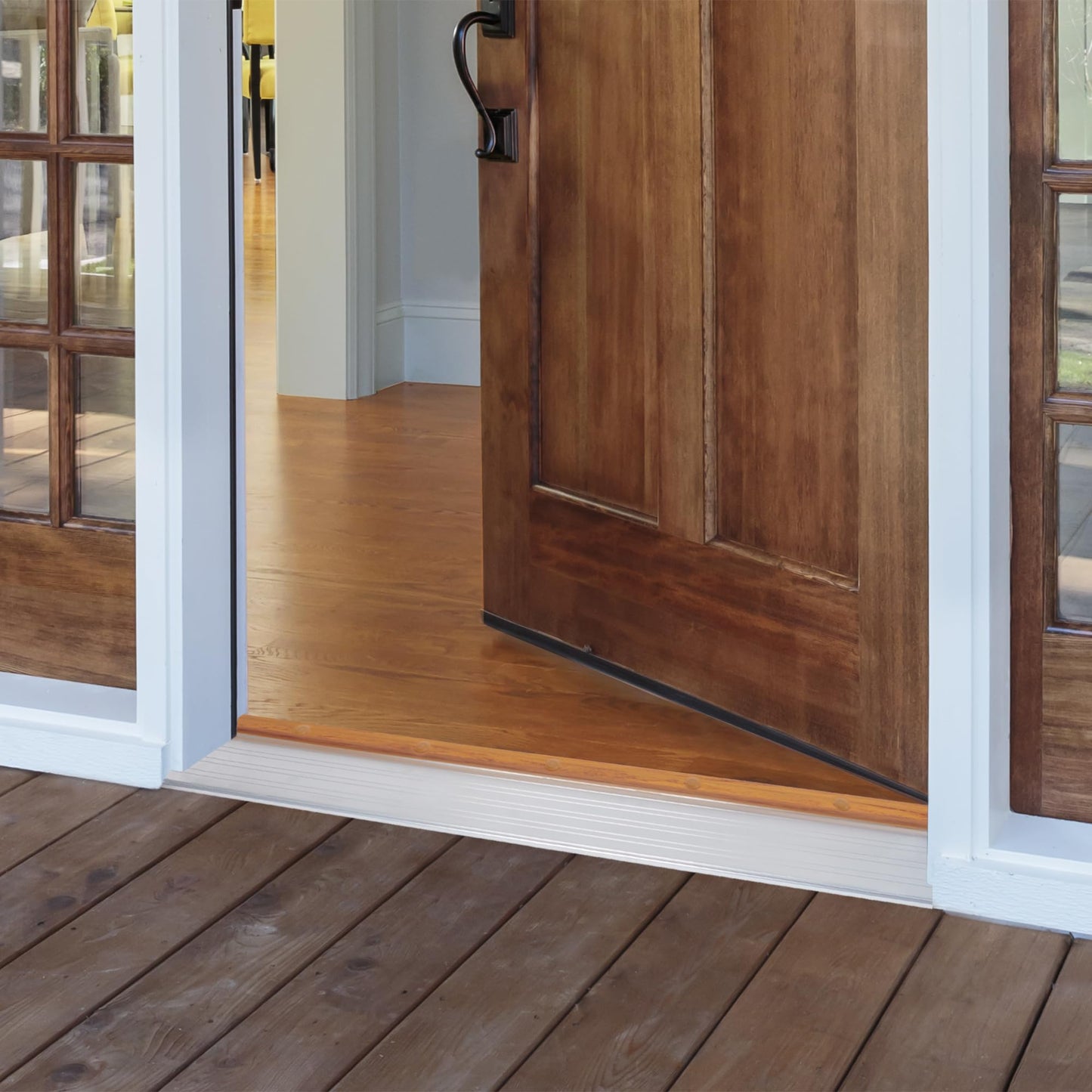 M-D Building Products 43822 4-9/16 in. x 1-3/8 in. x 36 in. Silver Adjustable Aluminum Thermal Break Threshold