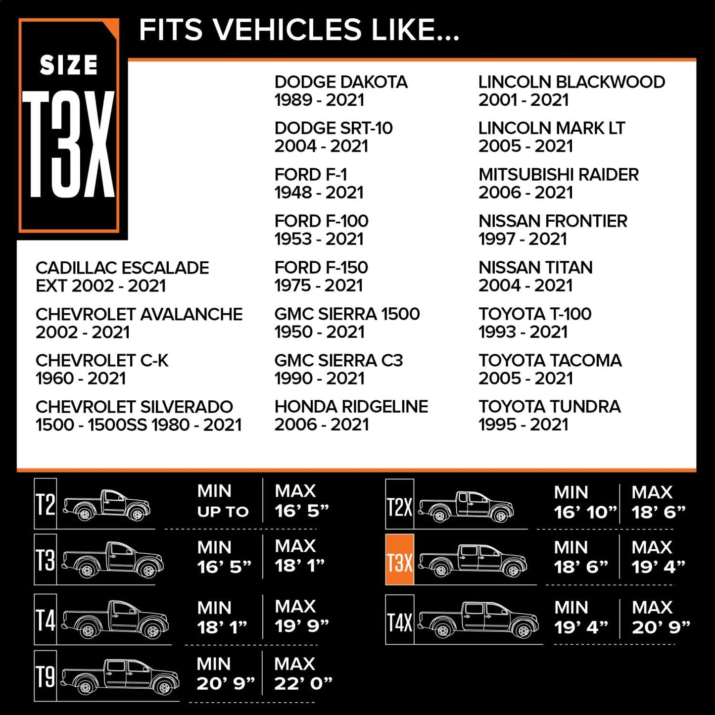 Budge Rain Barrier Truck Cover, Outdoor, Waterproof, Breathable, Truck Cover fits Trucks up to 232" L x 70" W x 60" H, Gray, Model: TRB-3X