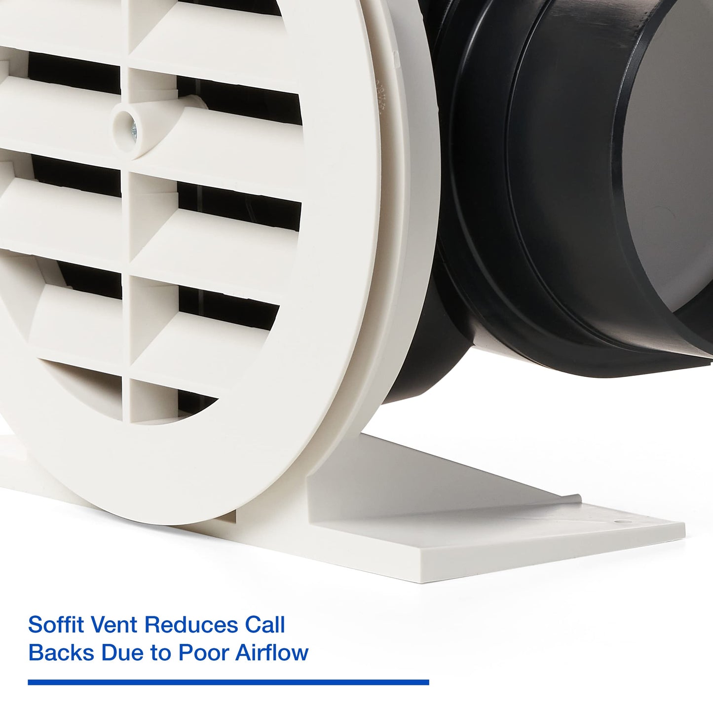 Panasonic EZSoffit Vent with Soffit Termination System for Optimized Airflow, EZSV14