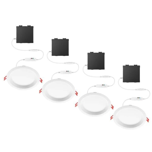Premium Series 6 in. LED, 2-Level Lumen Select, Baffle Canless Recessed Light, Adjustable CCT