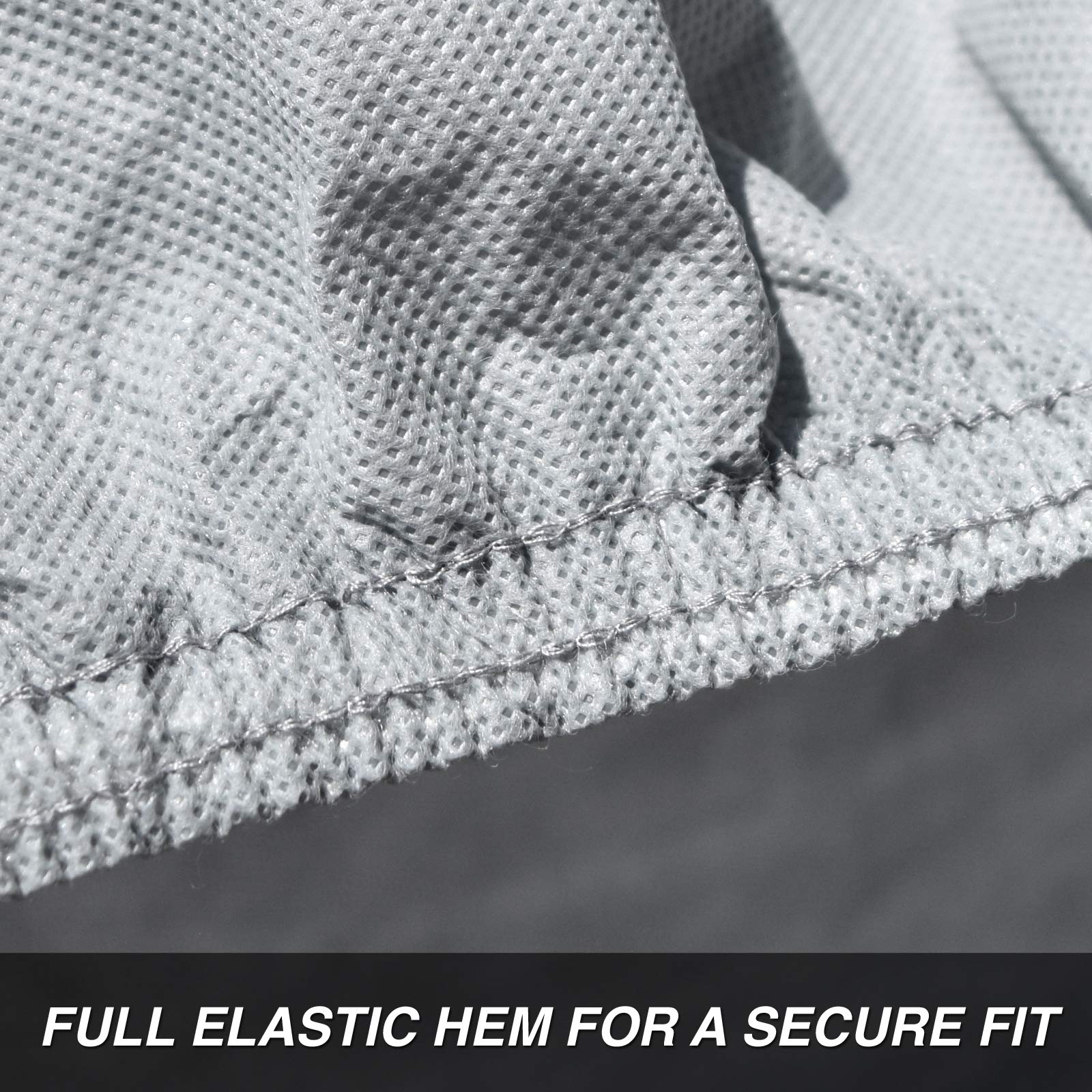 Budge Lite Car Cover, Indoor Protection, Breathable Dustproof Cover, Fits Small Sedans up to 170 Inches, Gray, Size 2