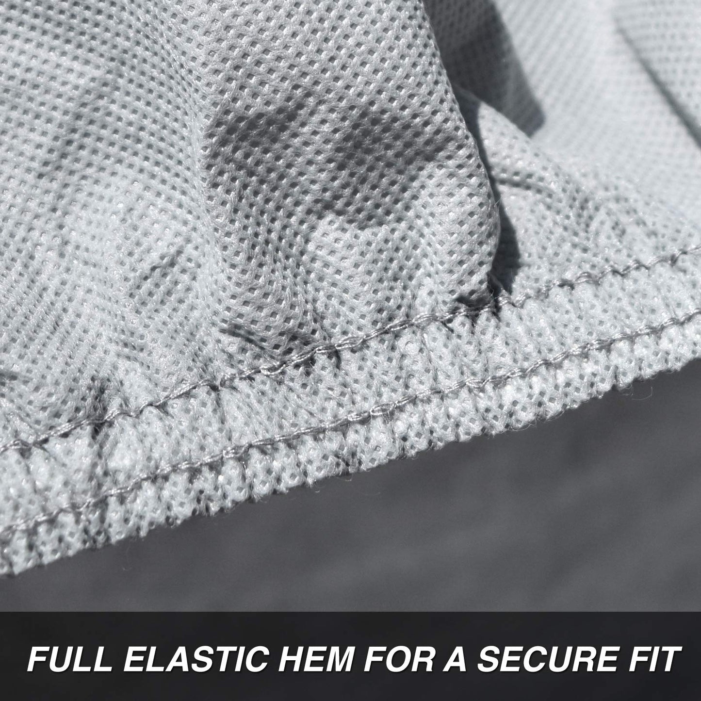 Budge Lite Car Cover, Indoor Protection, Breathable Dustproof Cover, Fits Mid-Size Sedans up to 200 Inches, Gray, Size 3