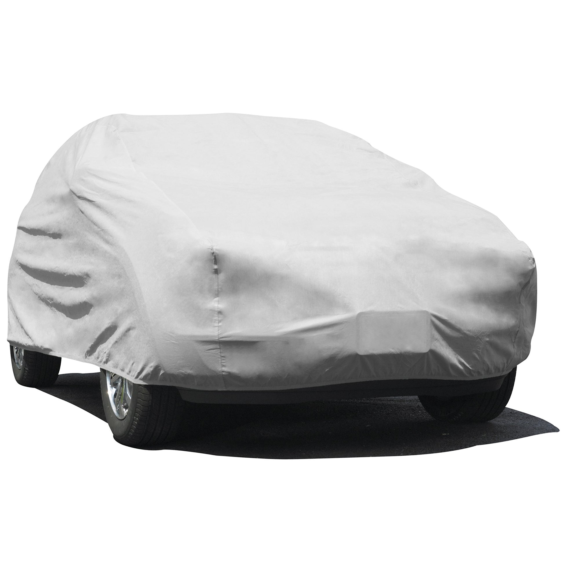 Budge Lite SUV Car Cover, Single-Layer Breathable Indoor Dust Proof Protection, Lightweight Non-Abrasive Fabric, Fits SUVs up to 210" L x 68" W x 60" H, Gray