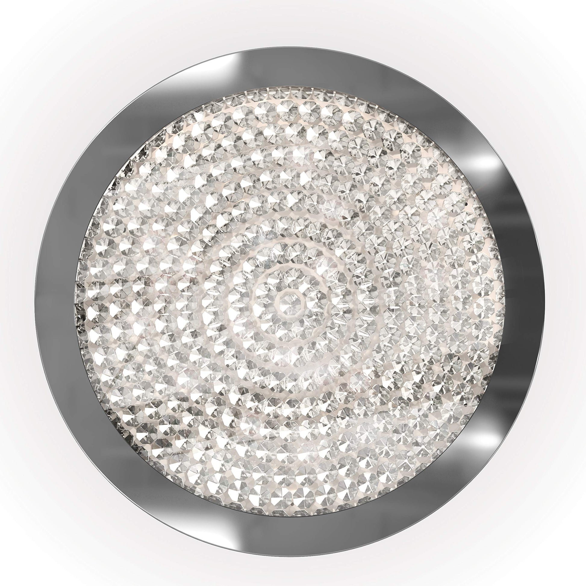 Artika Glam LED-Integrated Flushmount Ceiling Light, Chrome