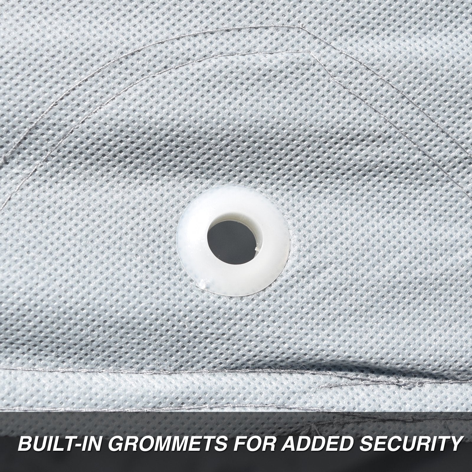 Budge Ultra Duro Car Cover, 3-Layer UV & Water Resistant Outdoor Protection, Fits Cars up to 170”, Gray, Size D-2