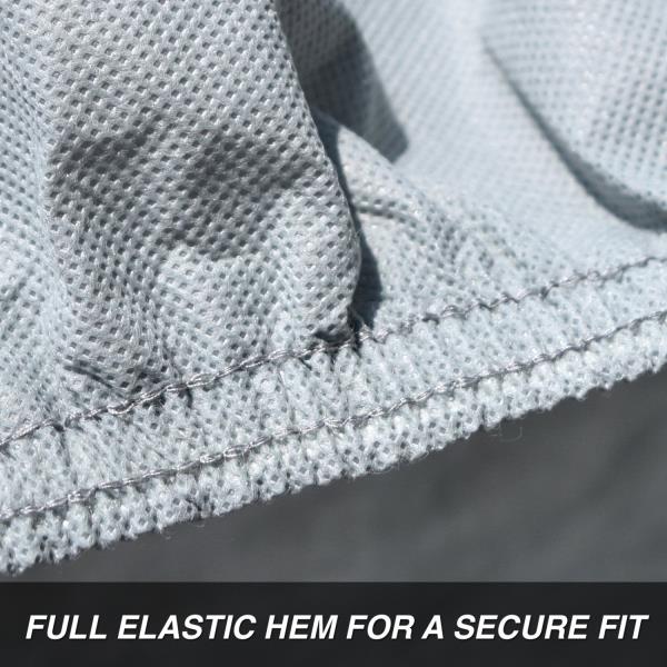 Budge Duro 3 Layer Van Cover, Water Resistant, Scratchproof, Dustproof Cover, Fits Vans up to 19'6", Gray