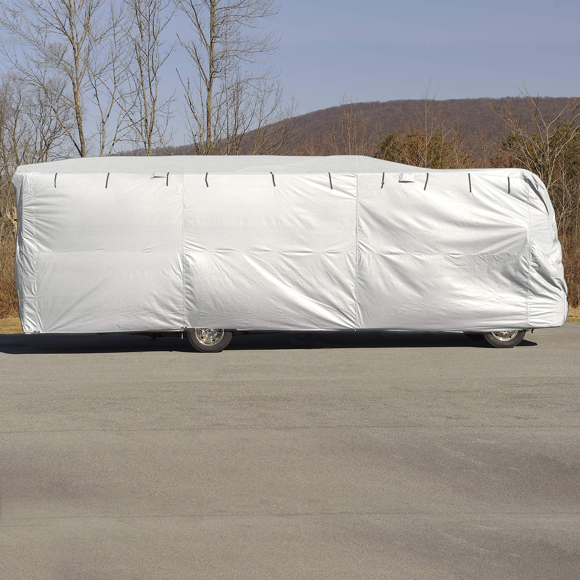 Budge Premier Class A RV Cover Fits Class A RVs up to 40' Long (Gray, Polyester), 40' L x 110" W x 114" H (RVRP-6)
