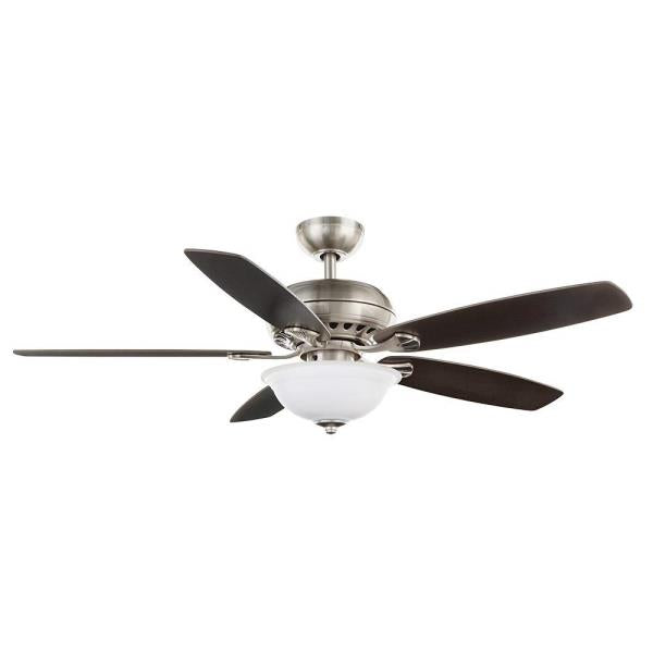READ Southwind II 52 in. LED Indoor Brushed Nickel Ceiling Fan 