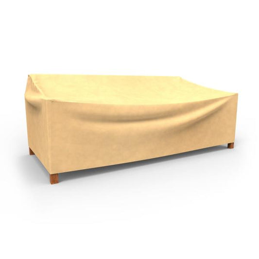 Budge All-Seasons Outdoor Patio Sofa Cover, Extra Extra Large (Tan) (P3A02SF1)