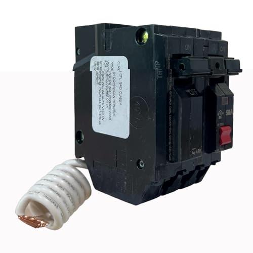 50 Amp 240-Volts Double Pole Ground Fault Breaker with Self-Test