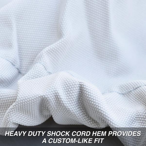 Budge B-601-X3 600 Denier V-Hull Runabout/Bass Boat Cover Gray 16' - 18' Long, 90" Beam Width Waterproof, UV Resistant