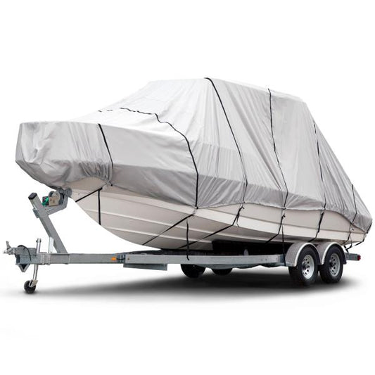 Budge B-1221-X5 1200 Denier Hard Top / T-Top Boat Cover Fits 18 ft. to 20 ft. Beam Width Up to 106 in. 1200 Denier Hard Top / T-Top Boat Cover