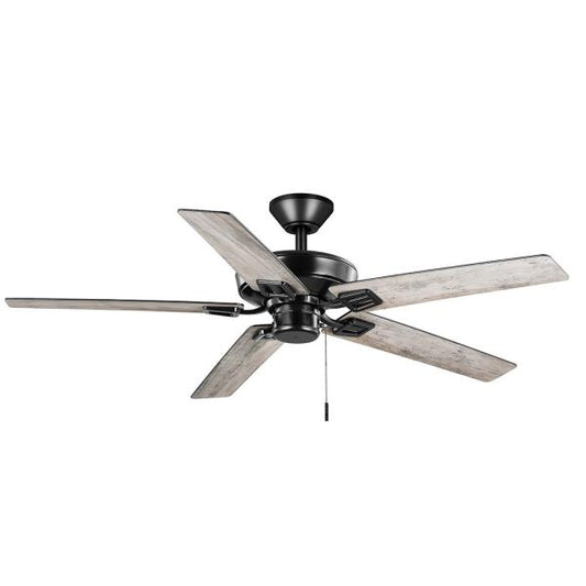 Bayfield 52 in. Indoor Matte Black Ceiling Fan with 5 Reversible Blades