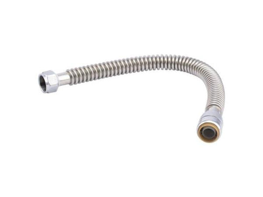 Max 3/4 in. Push-to-Connect X 3/4 in. FIP X 18 in. Corrugated Stainless Steel Water Heater Connector