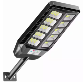 320000 Lumen 220° Black Motion Sensing Dusk to Dawn Integrated LED Flood Light