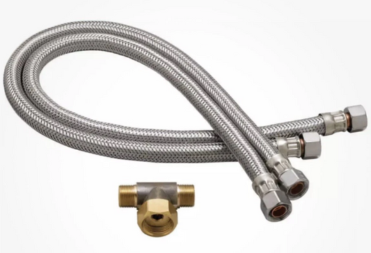 Speakman Commander Faucet Flex Hoses Set in Polished Chrome Model # A-HOSES
