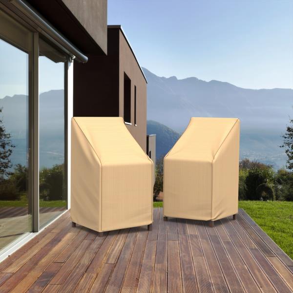Budge Sedona Stackable Chair Patio Cover, Tan